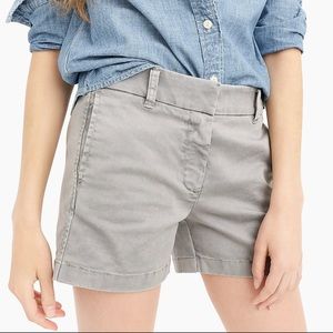Jcrew 4 inch stretch Chino short in storm gray